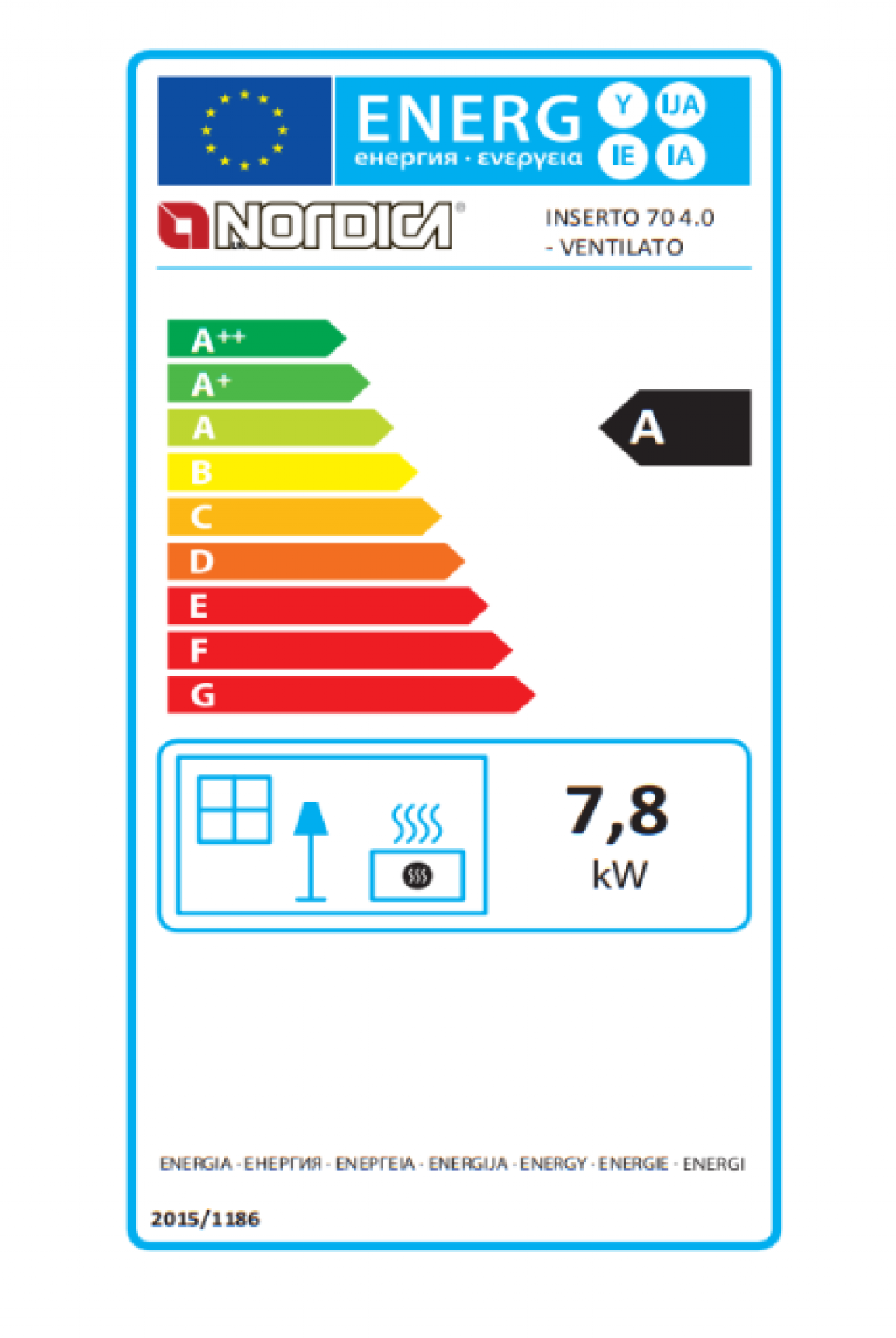 Lareira La Nordica Inserto 70 Ventilado